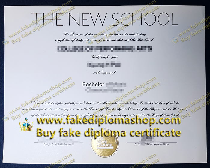 The New School Bachelor degree