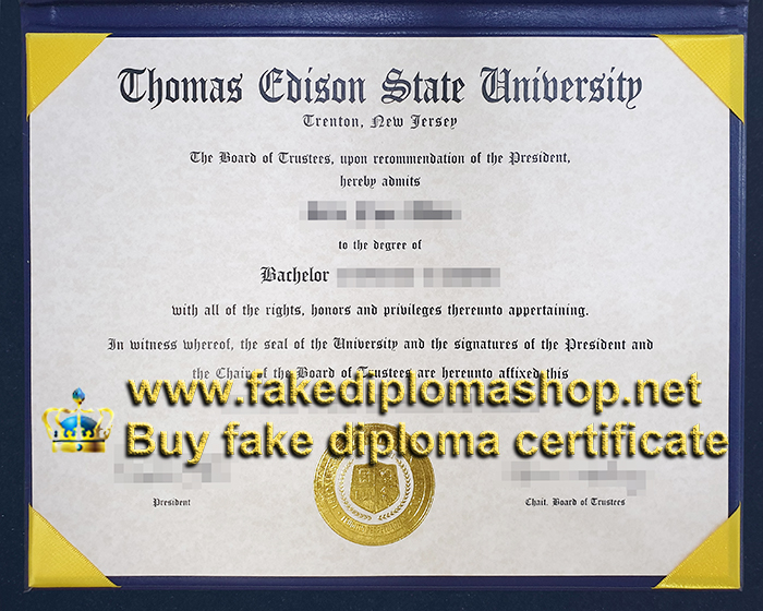 TESU Bachelor degree, Thomas Edison State University diploma