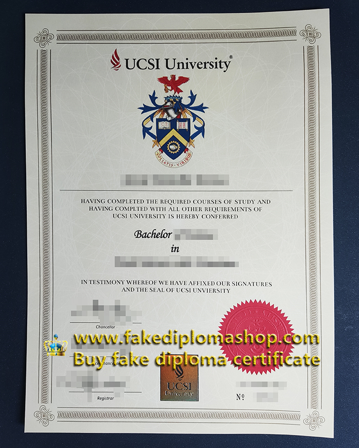 UCSI University degree of Bachelor