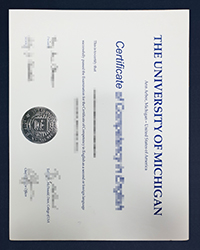 University of Michigan diploma, UMich certificate for sale