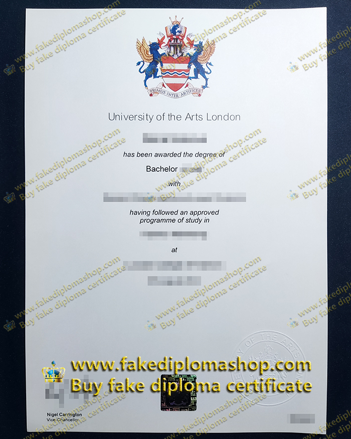 UAL Bachelor degree, University of the Arts London Bachelor diploma