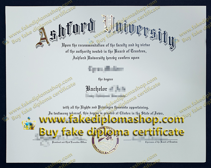 Ashford University Bachelor degree, Ashford University diploma