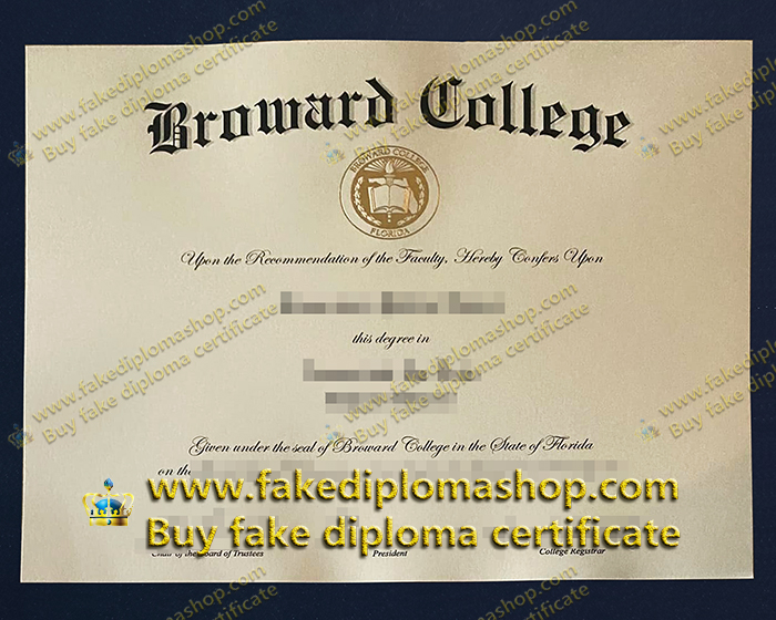 Broward College diploma