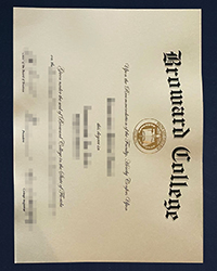 Order a fake Broward College diploma with a real raised seal