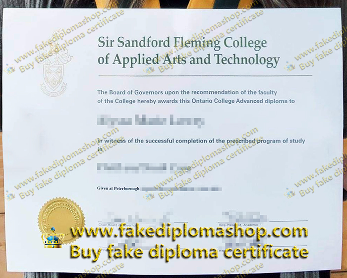 Fleming College diploma, Sir Sandford Fleming College diploma