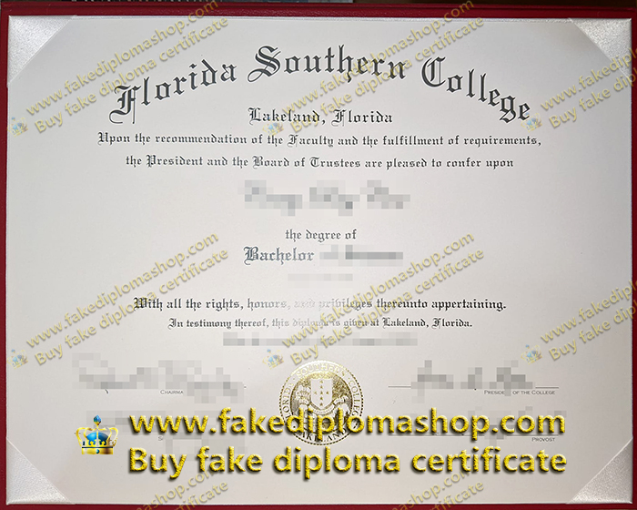 Florida Southern College diploma, FSC Bachelor degree