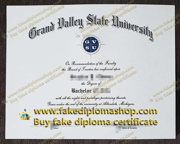 GVSU Bachelor degree, Grand Valley State University diploma