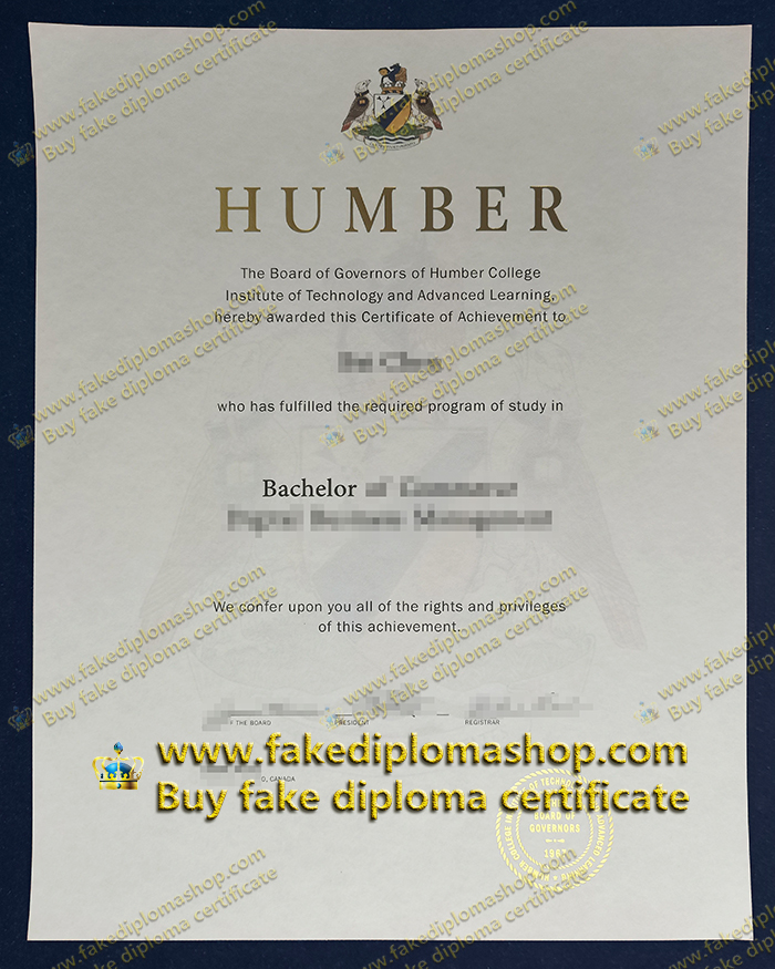 Humber College Bachelor diploma