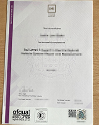 IMI Level 3 diploma, Institute of the Motor Industry certificate for sale