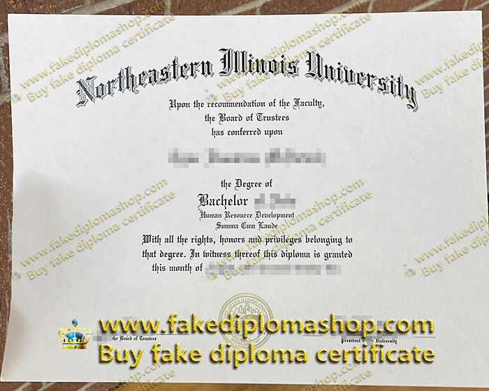 Northeastern Illinois University diploma, NEIU Bachelor degree