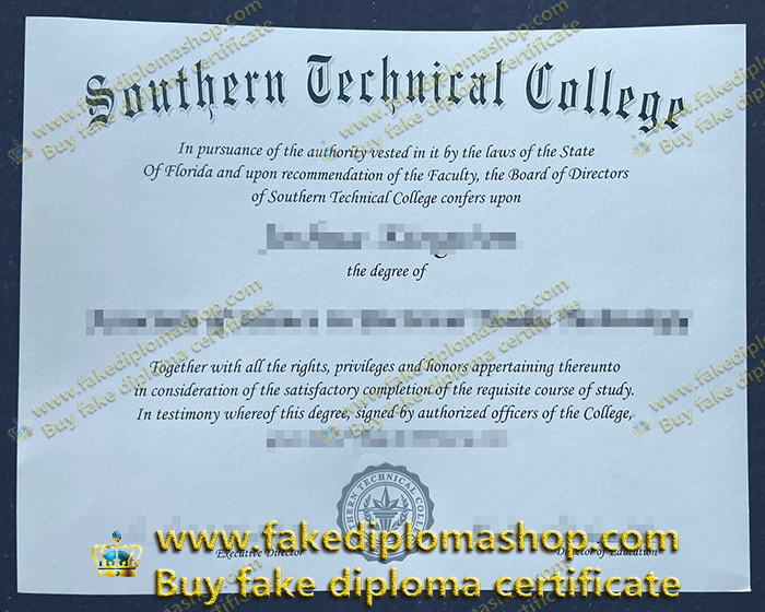 Southern Technical College diploma