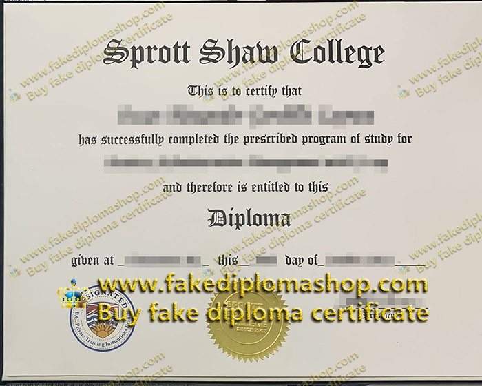 Sprott Shaw College diploma