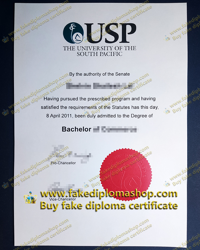 USP Bachelor diploma, University of the South Pacific degree