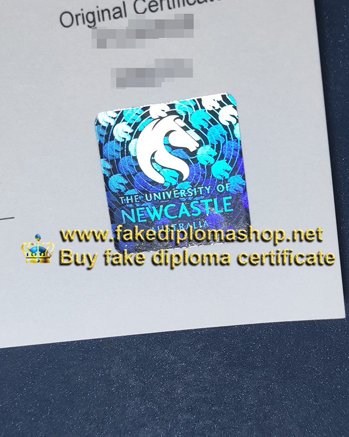 University of Newcastle Australia diploma hologram