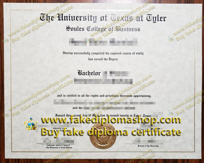 University of Texas at Tyler diploma, UT Tyler Bachelor degree