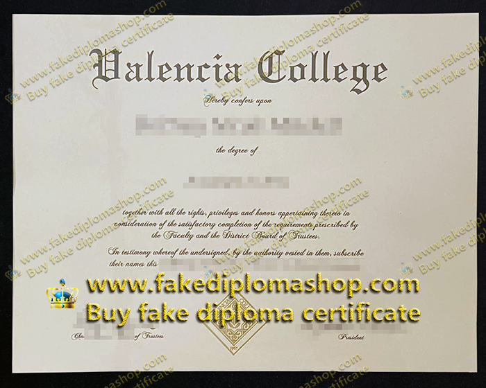 Valencia College diploma