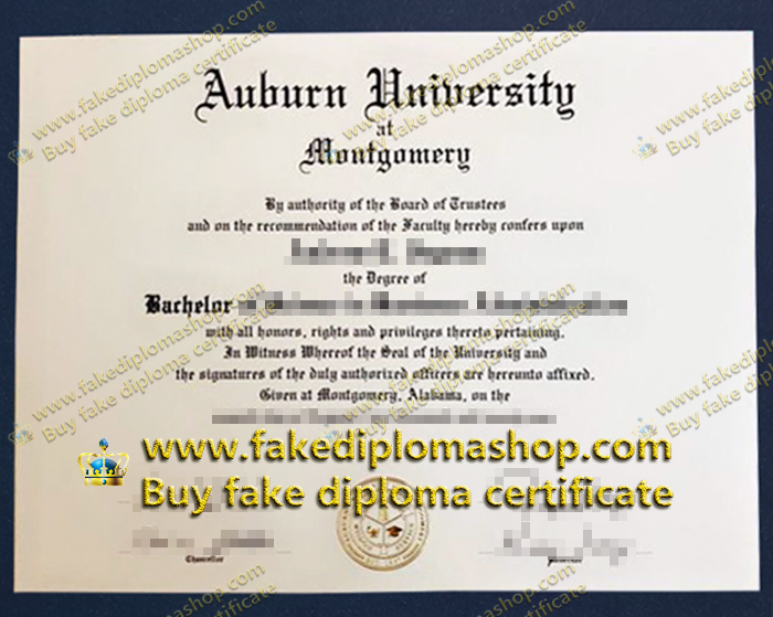 AUM BA degree, Auburn University at Montgomery diploma