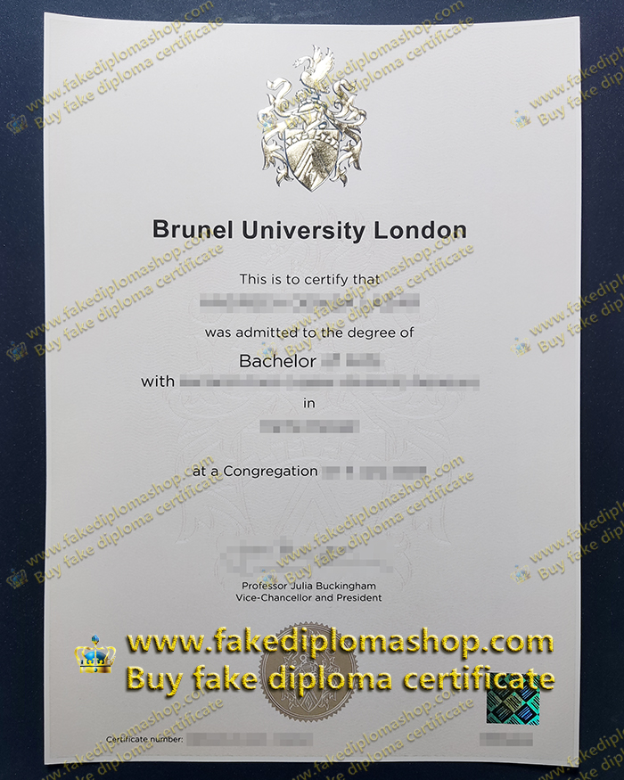 Fake Brunel University London diploma