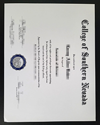 How big is fake CSN diploma, College of Southern Nevada diploma?