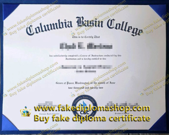 America CBC diploma, Columbia Basin College diploma