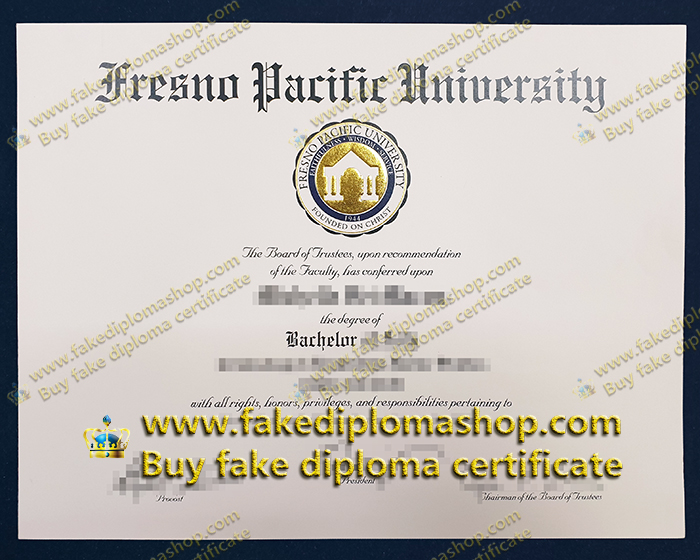 FPU Bachelor degree, Fresno Pacific University diploma