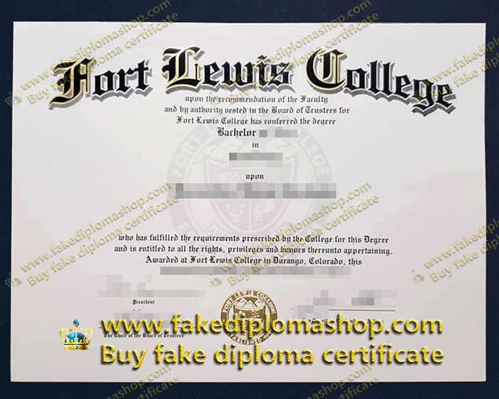 fake Fort Lewis College diploma, FLC Bachelor degree