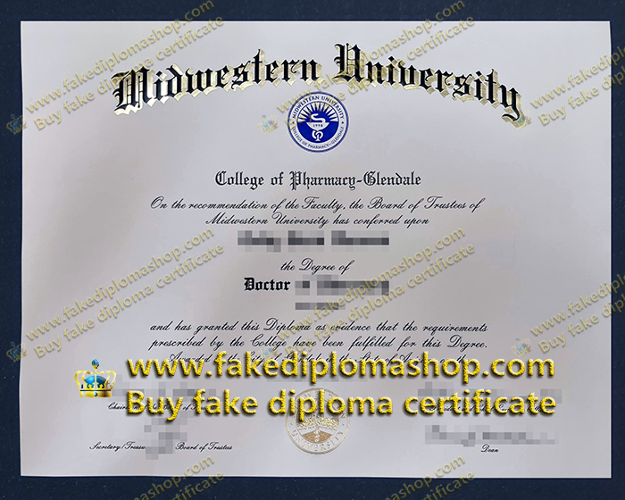 fake MWU diploma, Midwestern University Doctor degree