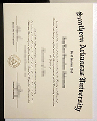 Buy a fake SAU diploma, Southern Arkansas University diploma with a real raised seal