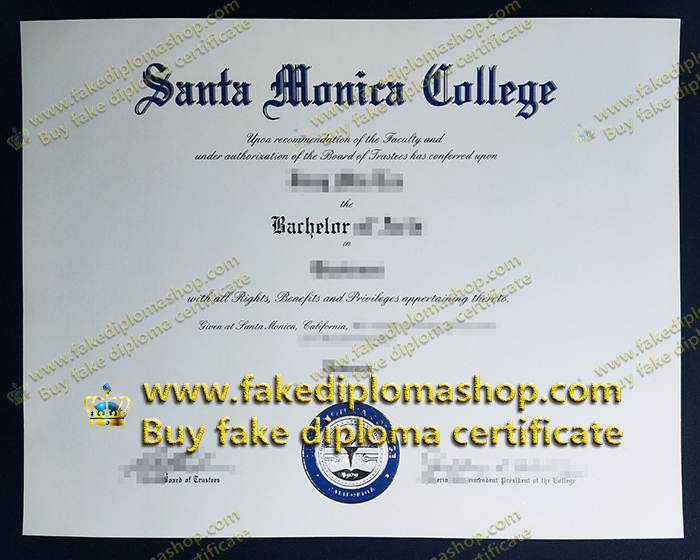 SMC degree of Bachelor, Santa Monica College diploma