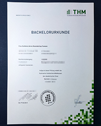 Fake THM Bachelor diploma, Technische Hochschule Mittelhessen degree