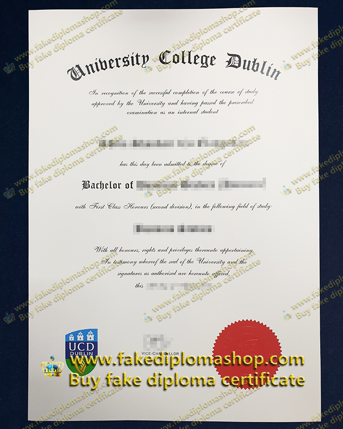 UCD BA diploma, University College Dublin degree
