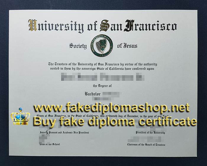 Fake USF Bachelor diploma, University of San Francisco diploma