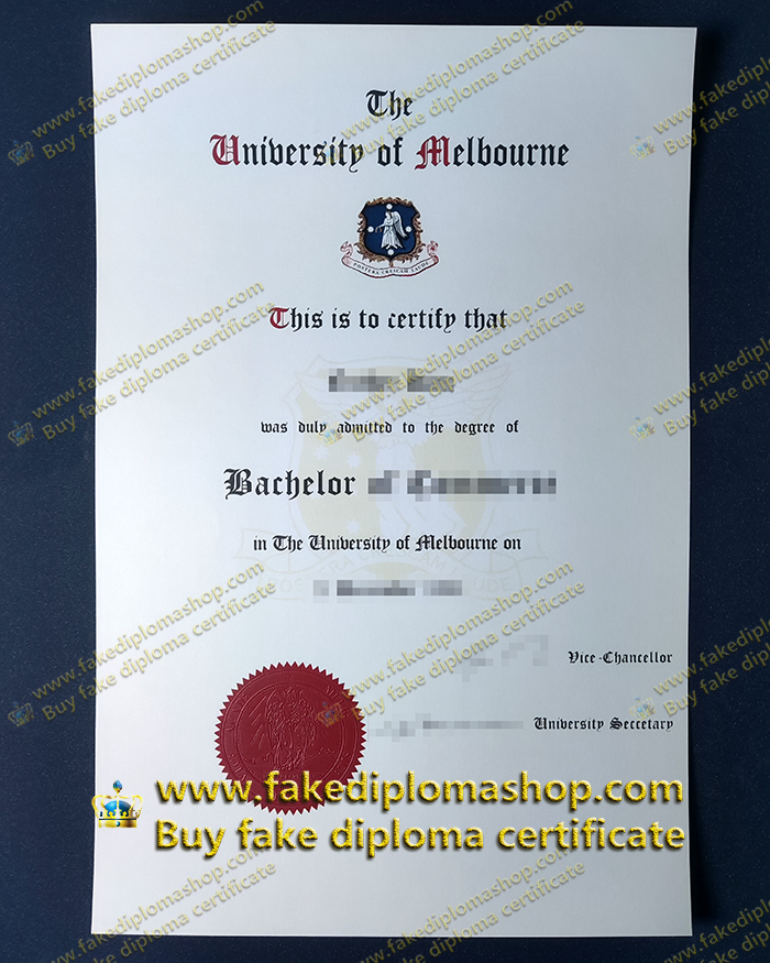 fake University of Melbourne degree of Bachelor