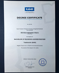 Order a fake XAMK degree of Bachelor, South Eastern Finland University of Applied Sciences diploma