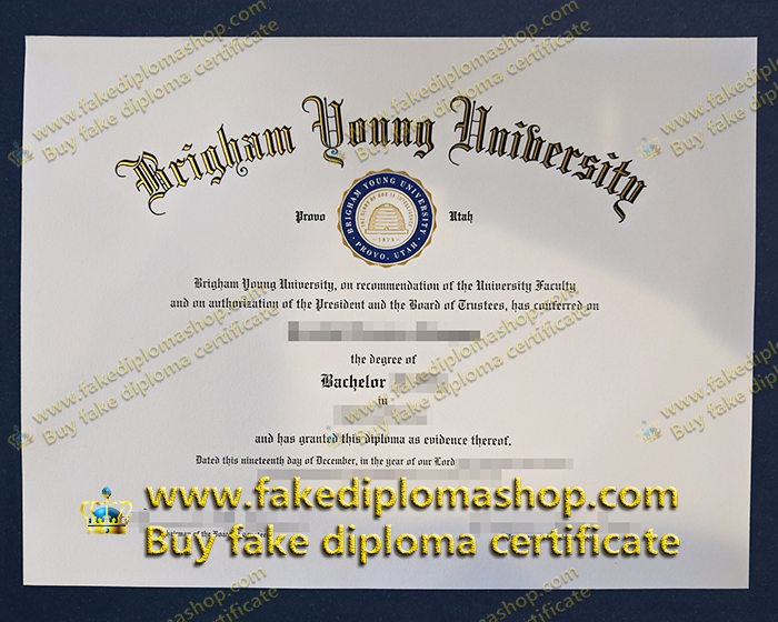 fake BYU diploma, Brigham Young University bachelor degree