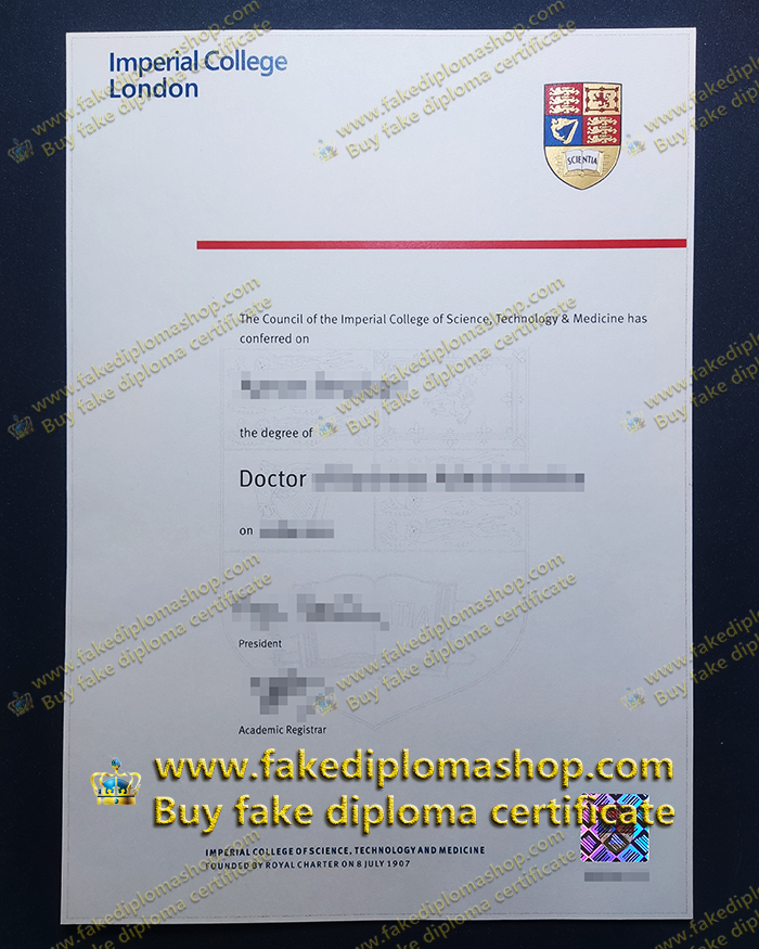 Imperial College London diploma of Doctor