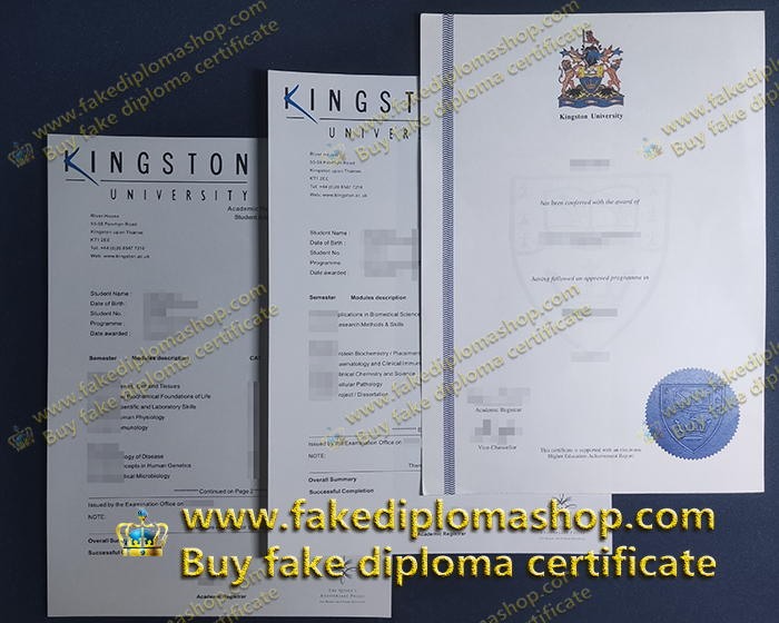 fake Kingston University diploma, Kingston University transcript