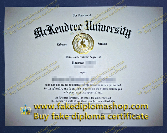 fake McKendree University diploma, McK Bachelor degree