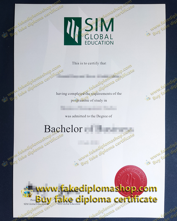 fake SIM diploma, SIM Global Education diploma