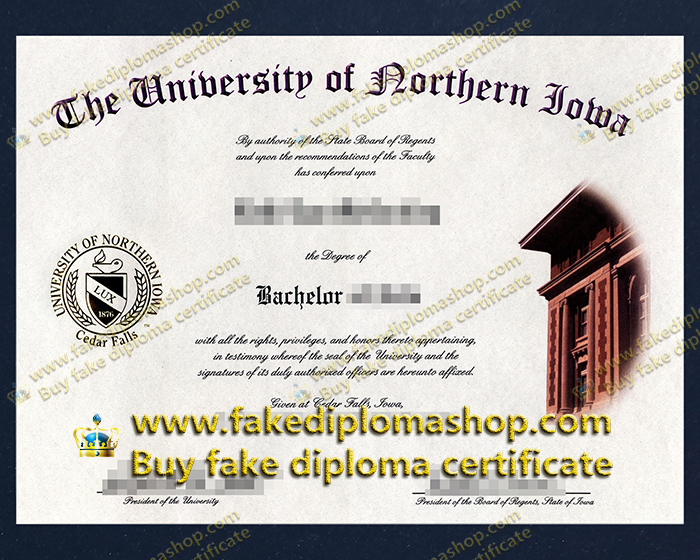 fake UNI diploma, University of Northern Iowa Bachelor degree