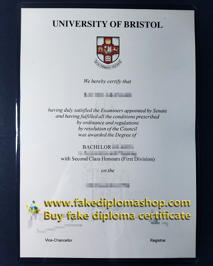 Old edition Bristol University diploma