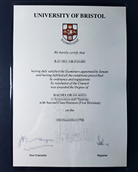 Old edition Bristol University diploma of Bachelor for sale