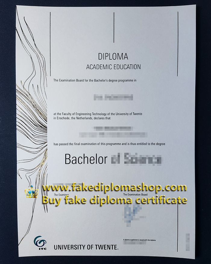 fake University of Twente diploma of Bachelor