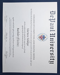 Purchase a fake DePaul University diploma of Bachelor online