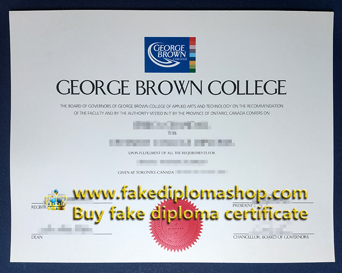 fake GBC diploma, George Brown College diploma