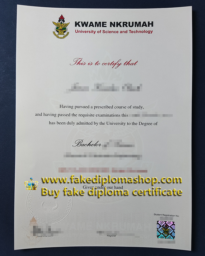 fake KNUST Bachelor degree, Kwame Nkrumah University of Science and Technology diploma