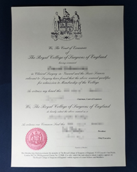 Fake RCS England diploma, Royal College of Surgeons of England diploma for sale