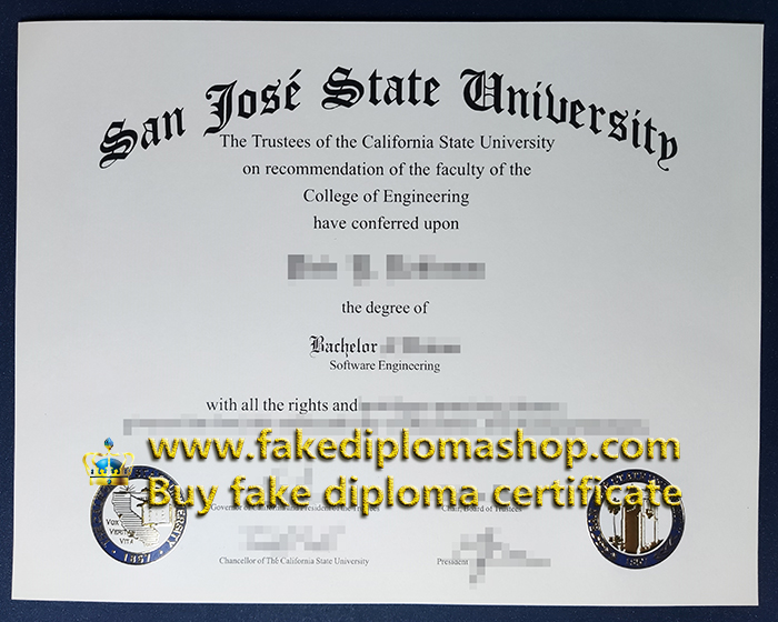 fake SJSU Bachelor degree, San Jose State University diploma