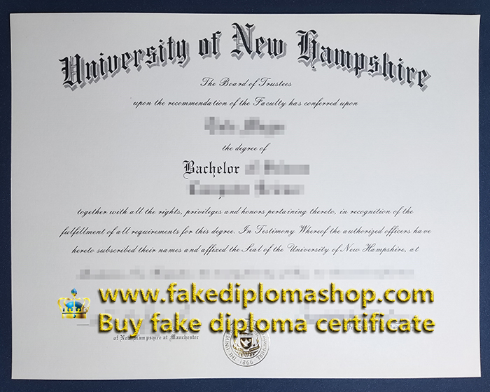 fake UNH diploma, University of New Hampshire Bachelor degree