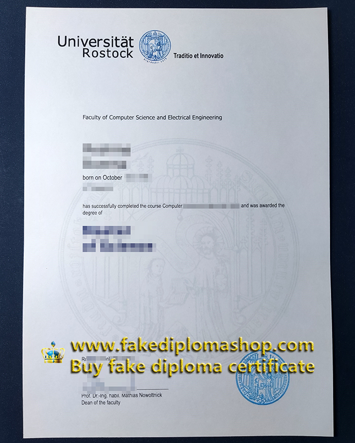 fake University of Rostock diploma